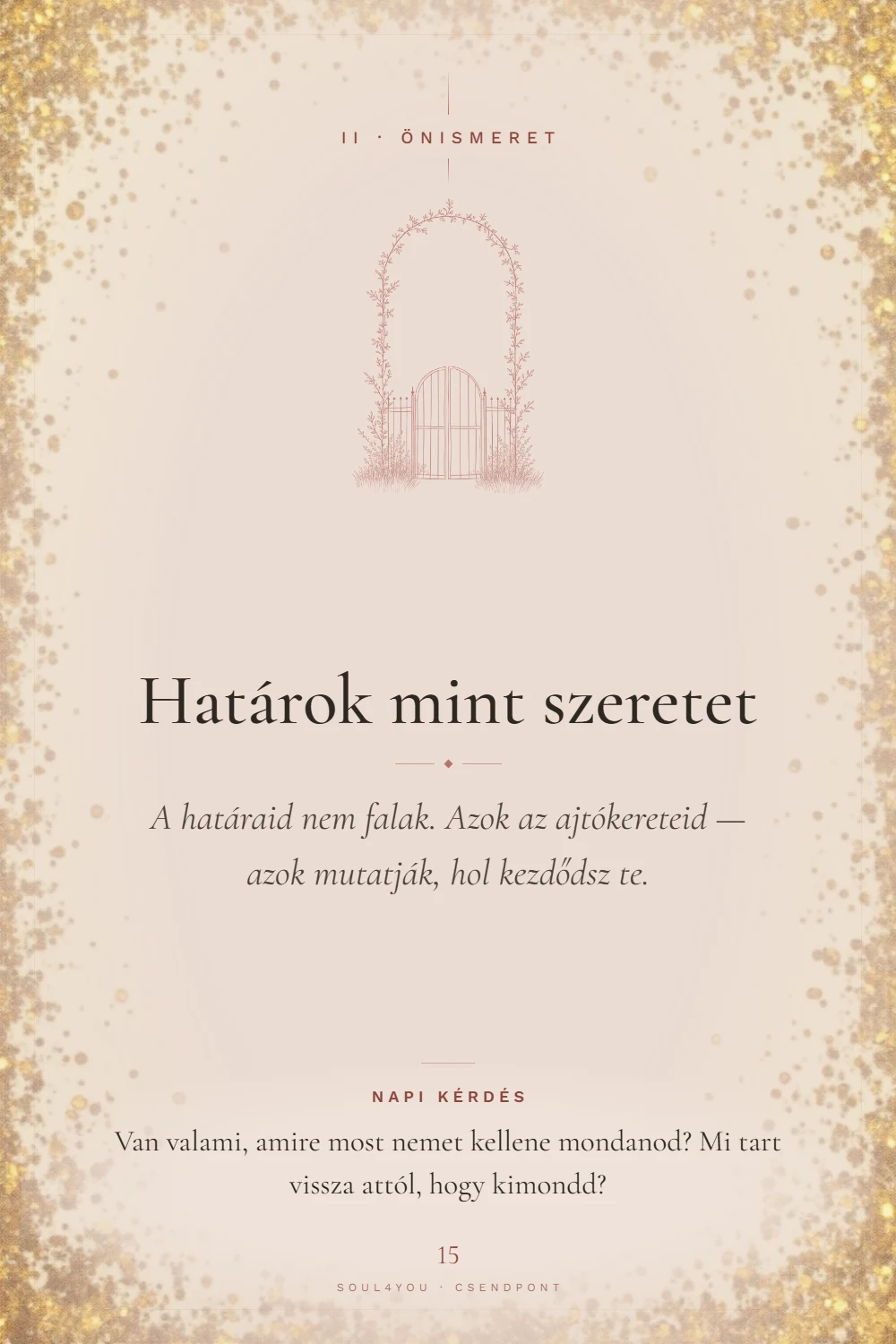 A mai Csendpont kártya